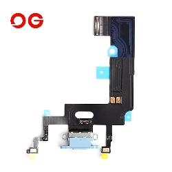 OG Charging Port Flex Cable For iPhone XR (OEM Pulled) (Blue)