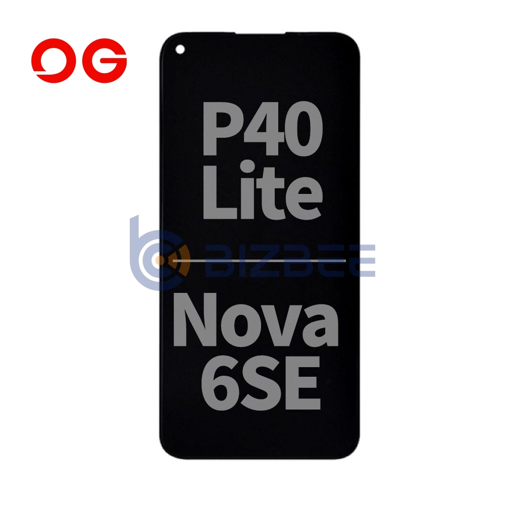 OG Display Assembly With Frame For Huawei P40 Lite/Nova 6 SE (Brand New OEM) (Black)