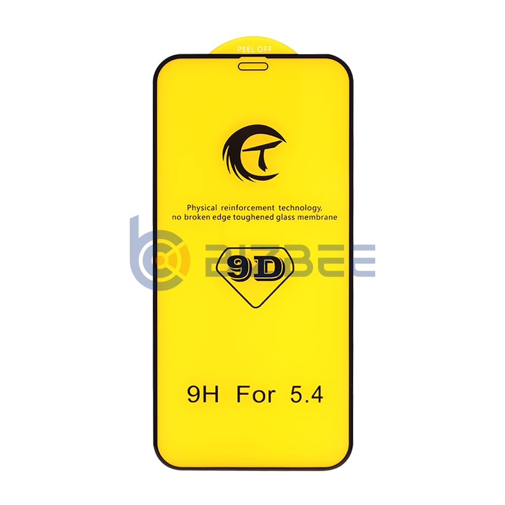 9D Full Cover HD Tempered Glass Film For iPhone 12 Mini Without Packaging
