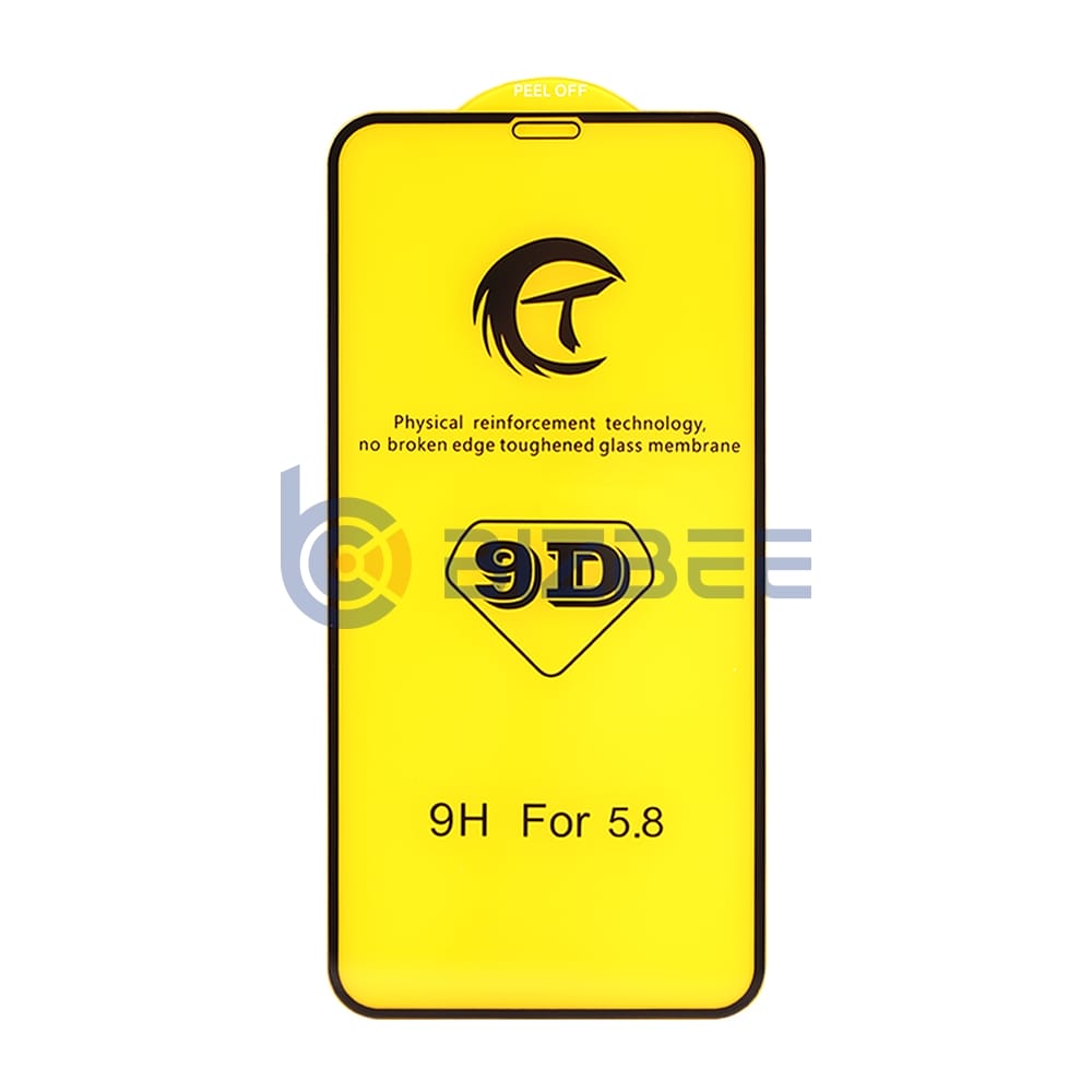 9D Full Cover HD Tempered Glass Film For iPhone X/XS/11 Pro Without Packaging