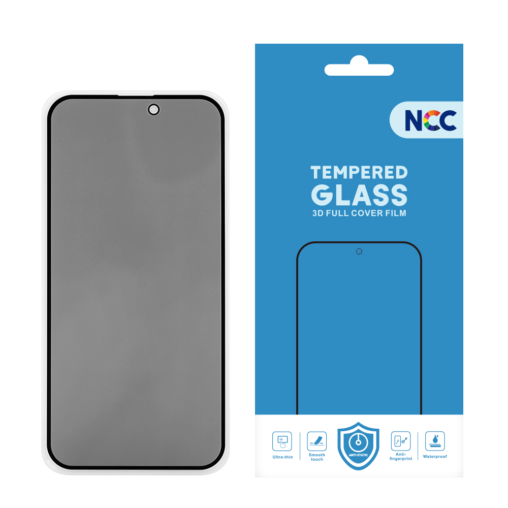 NCC 3D Anti-Peeping Tempered Film for Apple iPhone  15Plus/16Plus  Envelope Bag Packaging MOQ:50PCS
