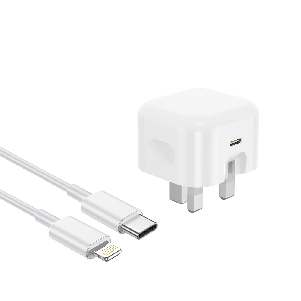 NCC C11 20W Charger Set Type-C to Lightning UK Plug