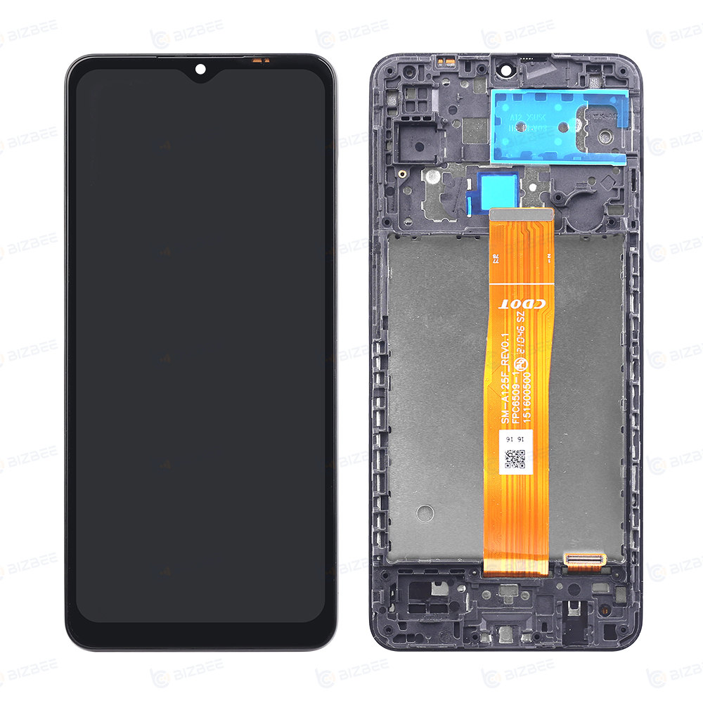 NCC Prime Display Assembly With Frame for SM A12 (A125F/A125U/A125W/A125M) OEM Material