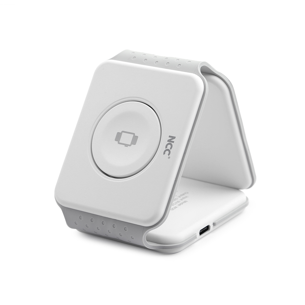 NCC W20 Foldable 3-in-1 Magnetic Wireless Charger in White
