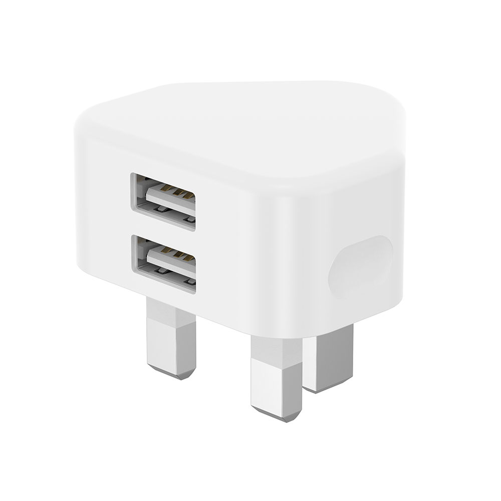 NCC 10W Charger UK Plug USB A+A