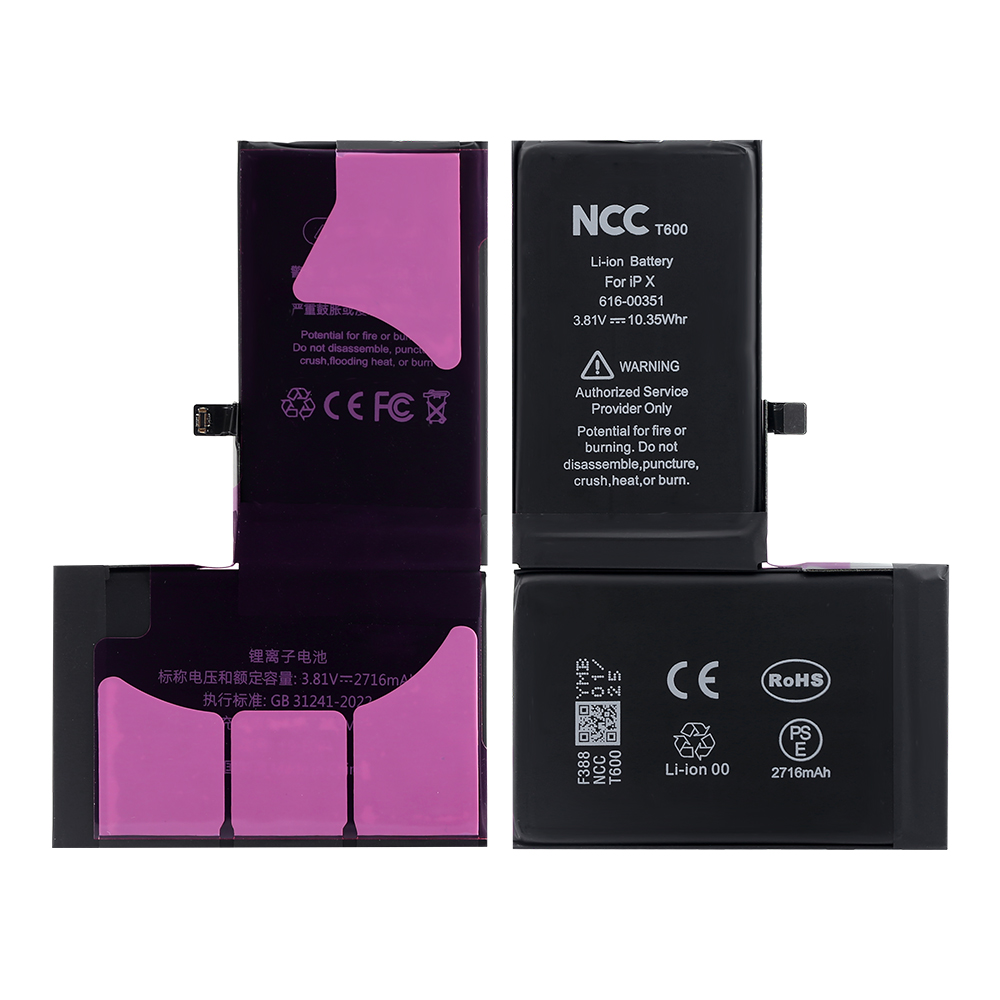 NCC T600 Battery for iPhone X Global Version
