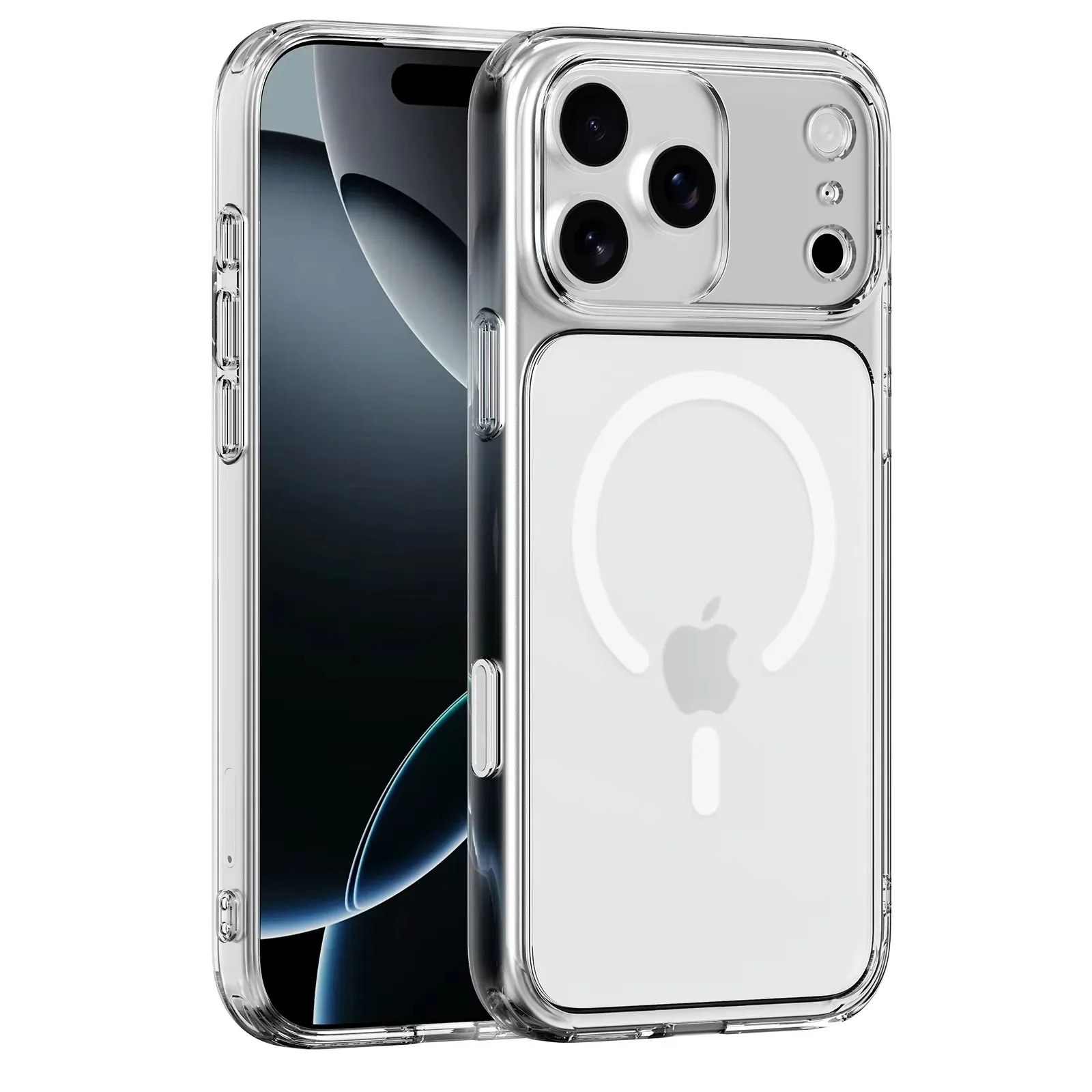 Matte Translucent Original Magsafe Case For iPhone Series Active Camera Button Magnetic Wireless Charge Hard Cover