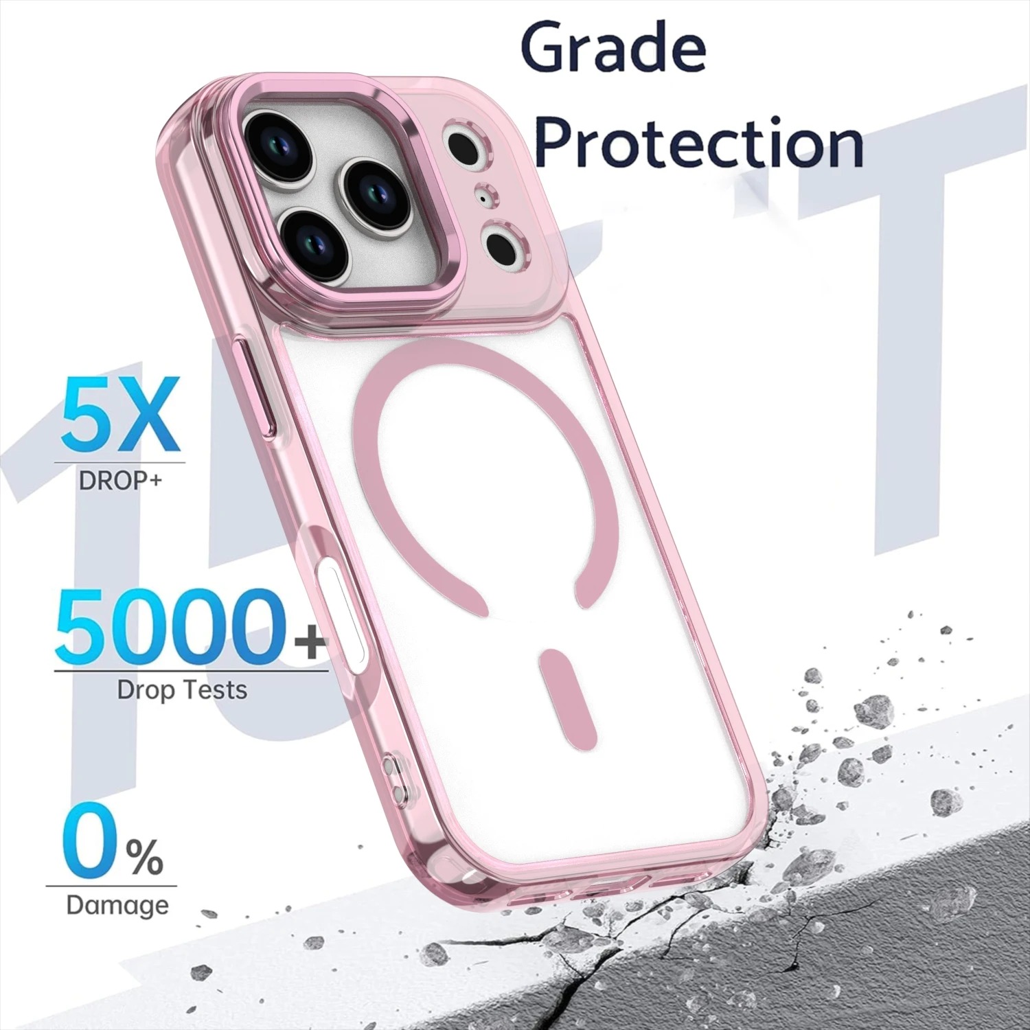 Magnetic Case For Series Cover And Stand Camera Lens Protector Wireless Charging Shockproof Bumper