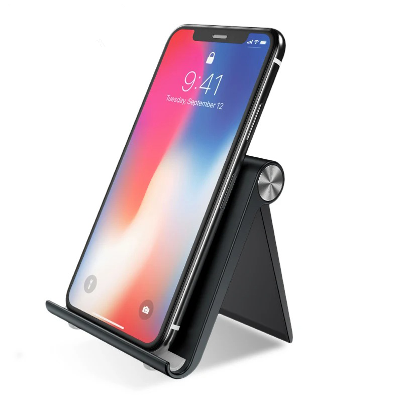 Phone Holder Stand Mobile Smartphone and Tablet Stand for iPhone 13 14 Desk Portable Cell Phone Holder