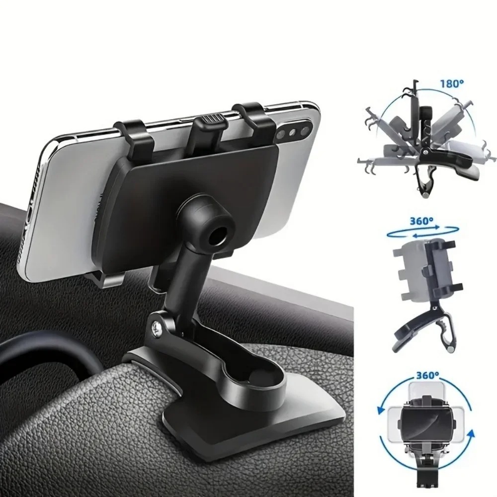 Universal Car Dashboard Phone Holder 360 Degree Rotating Car Mount Stand for Smartphone iPhone