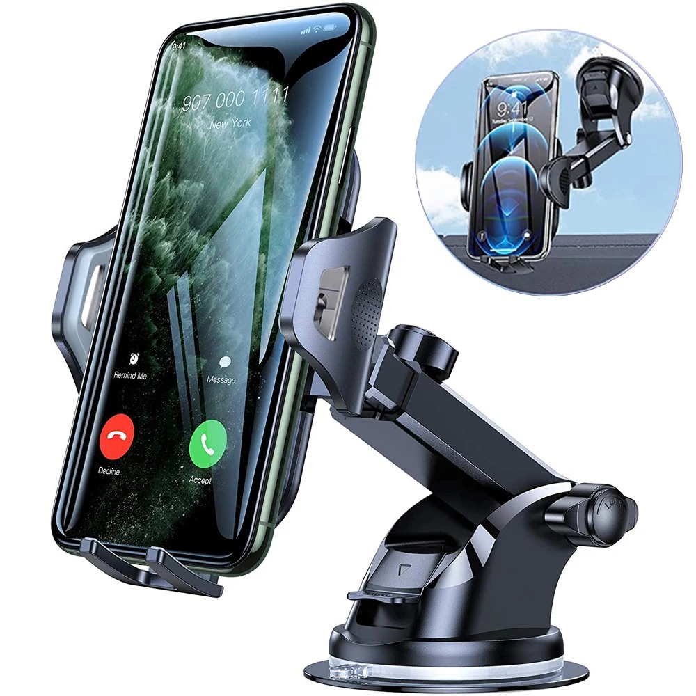 Long Arm Suction Cup Car Phone Mount Holder Stand Mobile Cellphone Support for iPhone Huawei Xiaomi Redmi Samsung