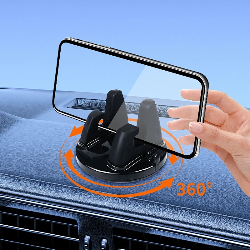 360 Degree Rotatable Mobile Phone Holder Car Bracket Non Slip GPS Navigation Mount Stand Universal for All Smartphones