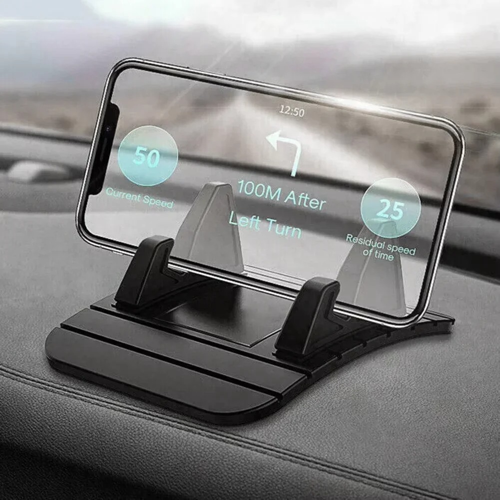 Car Dashboard Silicone Phone Holder Non Slip Mount GPS Navigation Bracket Universal Anti Slip Mat Stand for iPhone Samsung Android