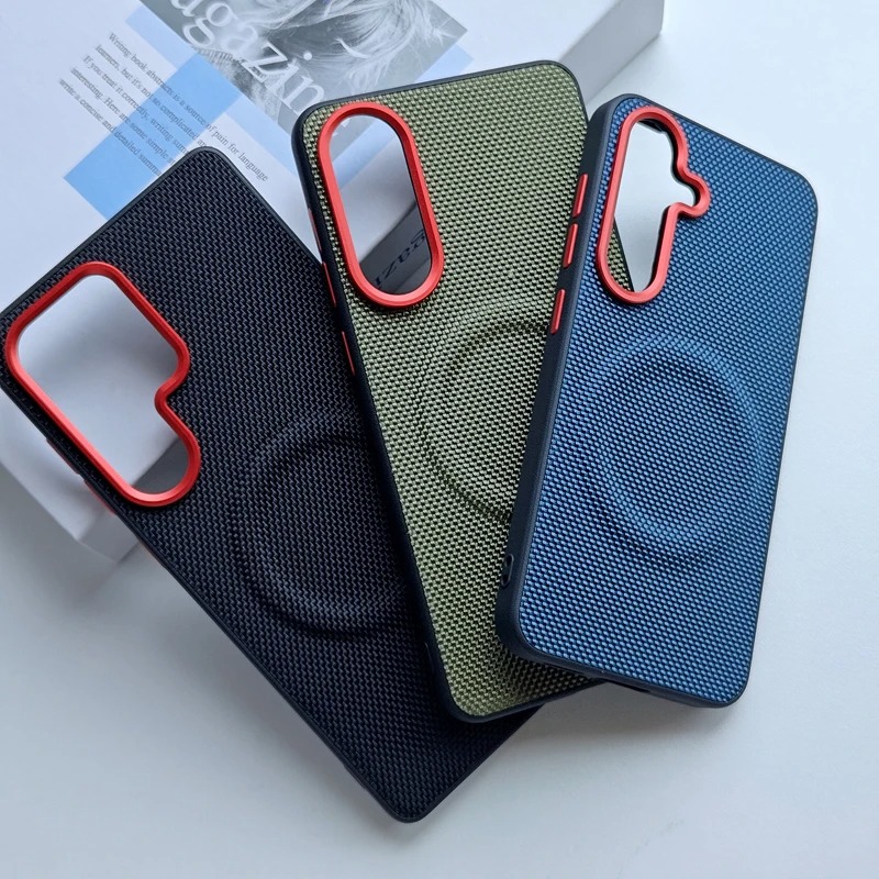 Woven Texture Magnetic Phone Case for Samsung Series