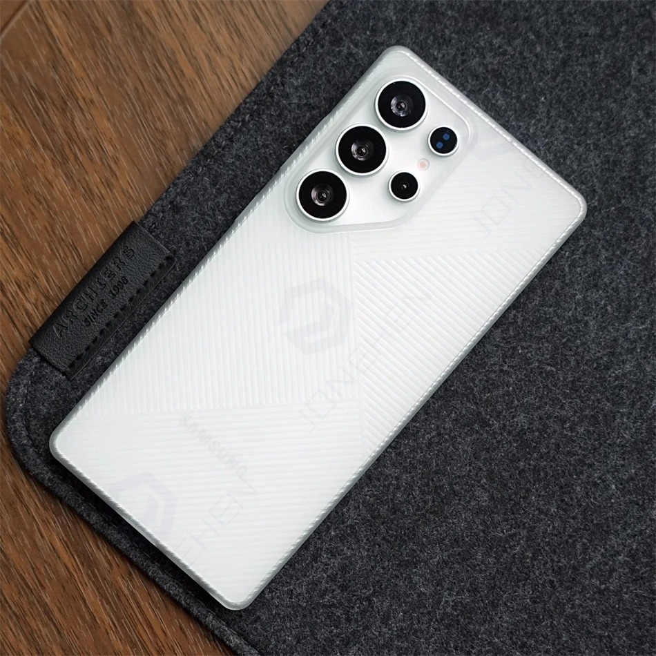 Ultra - Thin Frosted Transparent Geometric Pattern Phone Case for Samsung Series