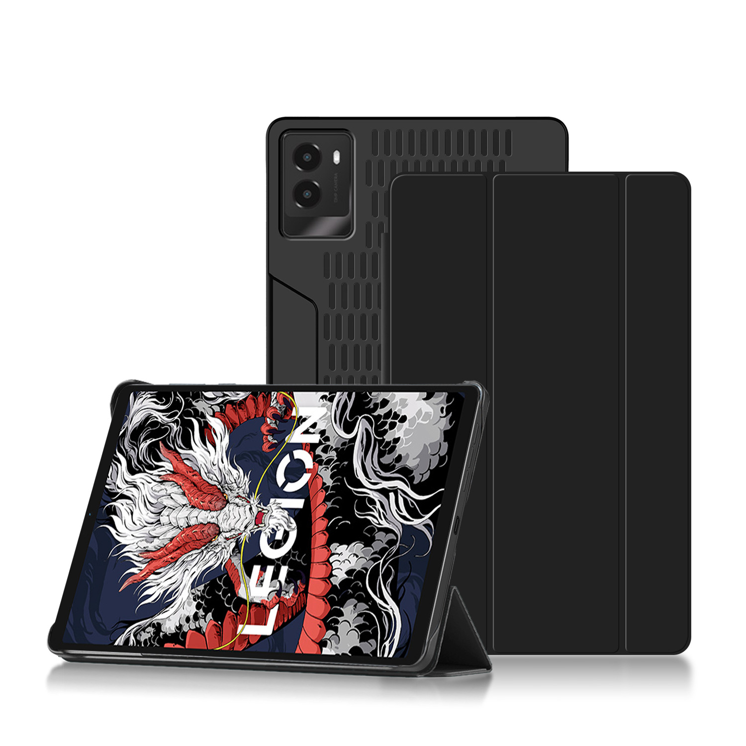 For Lenovo Legion Y700 3rd Gen 2025 8.8inch TB321FU Game Tablet Back Case TPU Grid Heat Dissipation Cover
