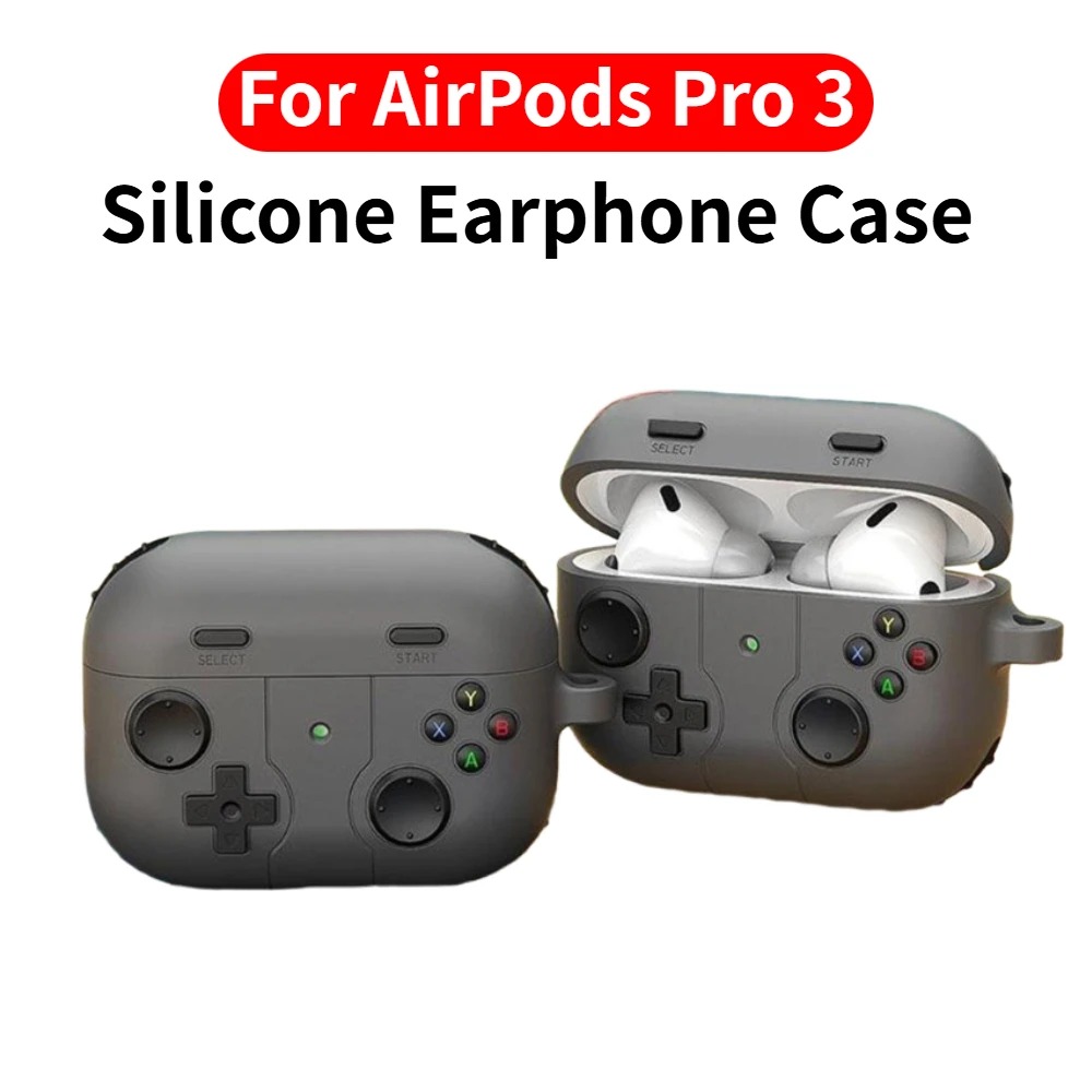 For Airpods Pro3 2025 Case Soft Silicone Classic 3D Gamepad Cover Headphones Protective Case For Apple Airpods Pro 3 Shell