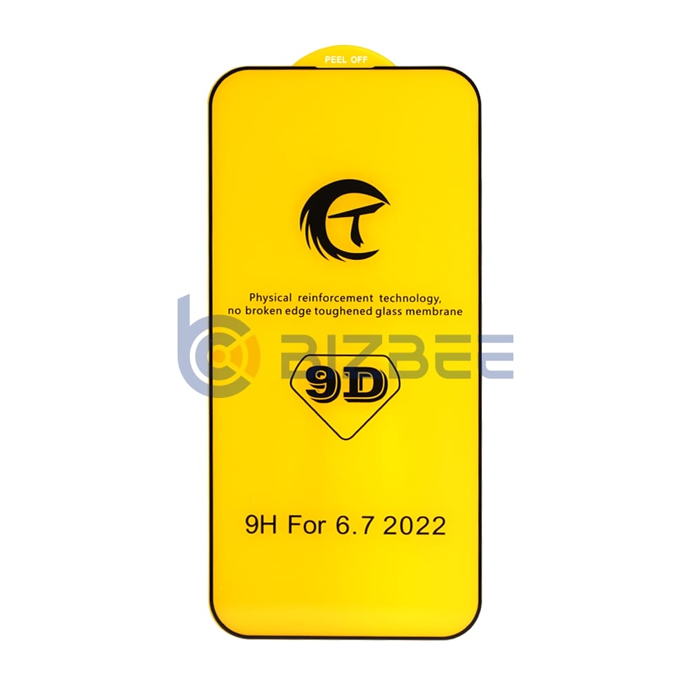 9D Cold Carving Full Cover HD  Tempered Glass Film for Apple iPhone 14 Pro Max With Package