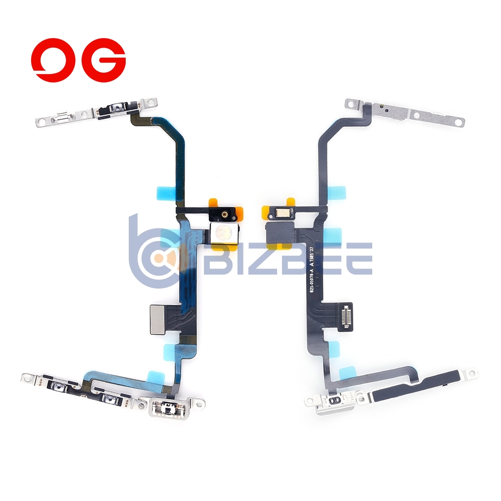 OG Power and Volume Flex Cable with Metal Bracket For iPhone 8 Plus (Brand New OEM)
