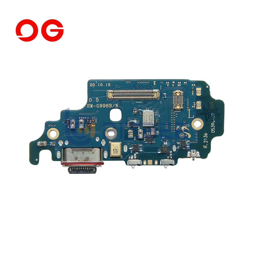Charging Port Board with SIM Card Reader Contact For SM S21 Ultra (G998U) Brand New and Full Original Without Logo US Version